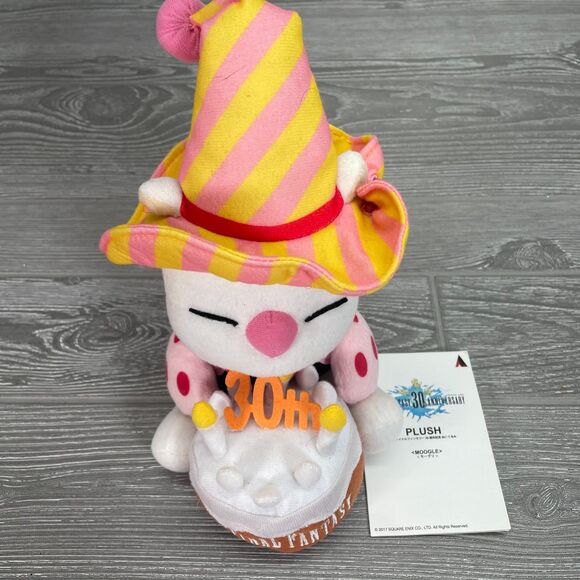 Final Fantasy Moogle 30th Anniversary Birthday Cake Plush Square Enix Japan NEW - Picture 2 of 12